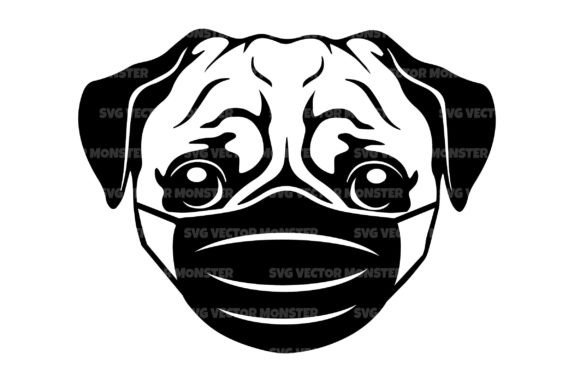 Face Masked Pug Dog Svg Cut File: A Designer's Review